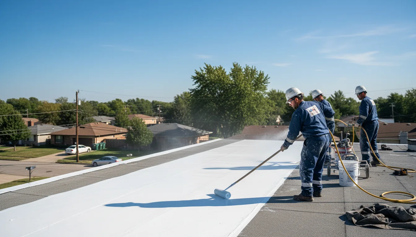 Commercial roof coating in Lake Saint Louis, MO near me